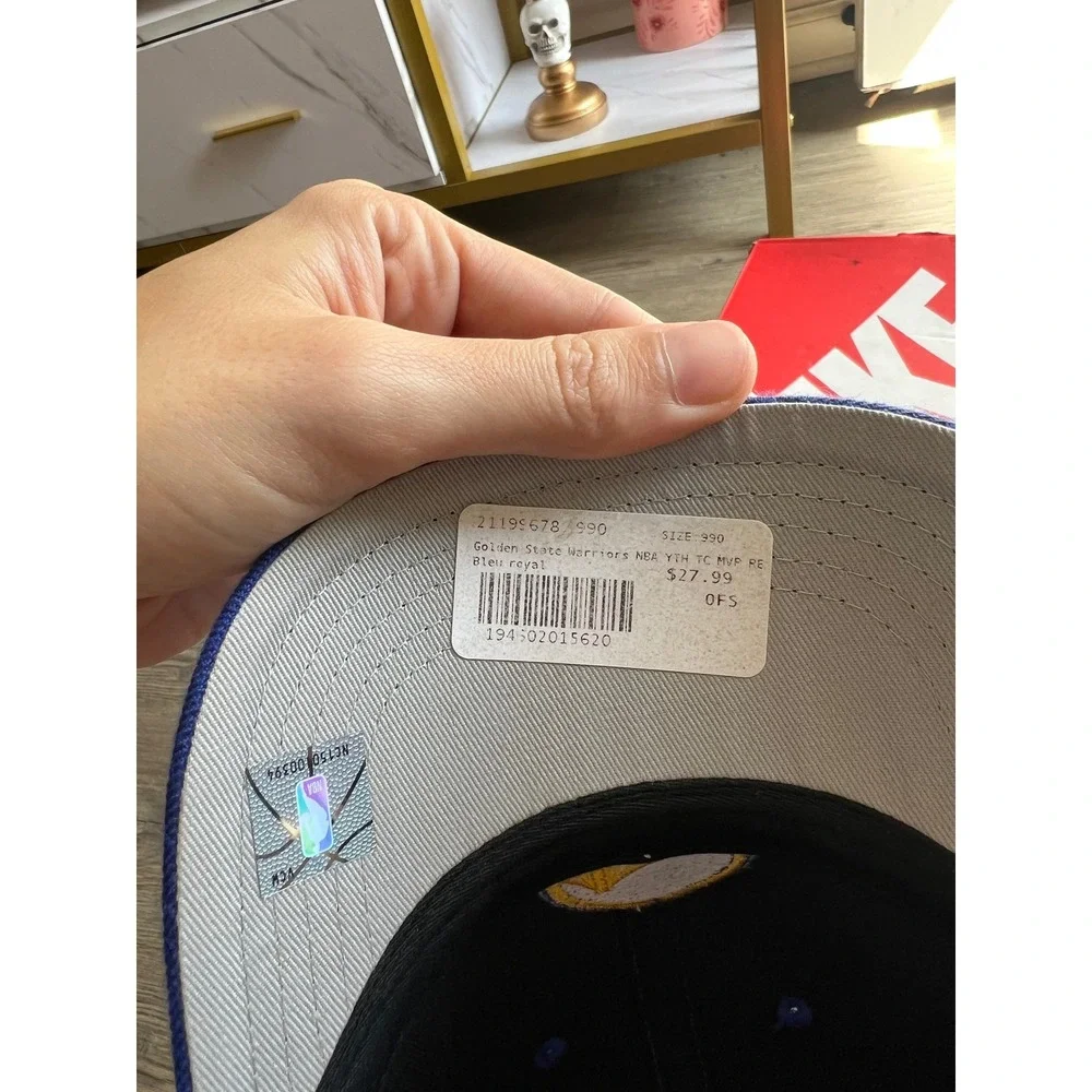 NWT '47 Brand Youth Golden State Warriors Royal Blue Adjustable Hat